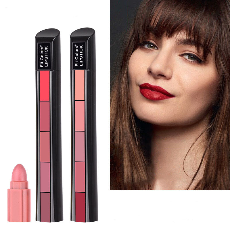 Matte 5-Color Lipstick Set